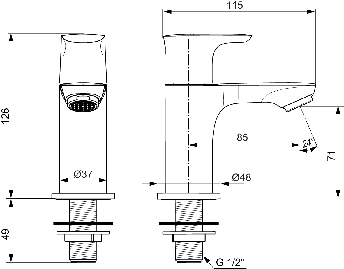 A7031AA techninis brėžinys