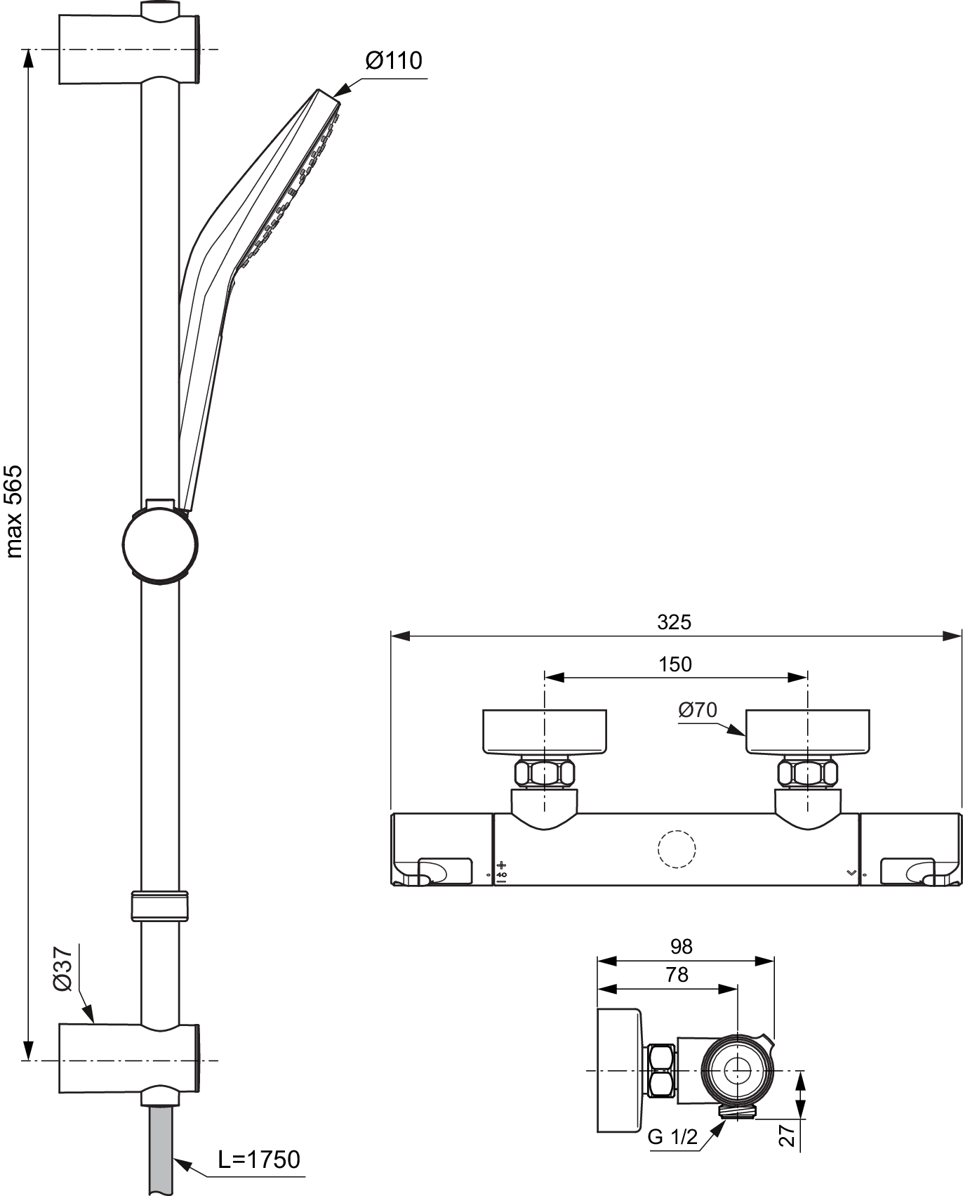 A7221AA techninis brėžinys