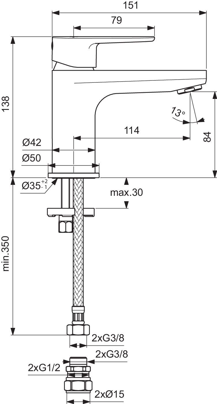 BC722XG techninis brėžinys