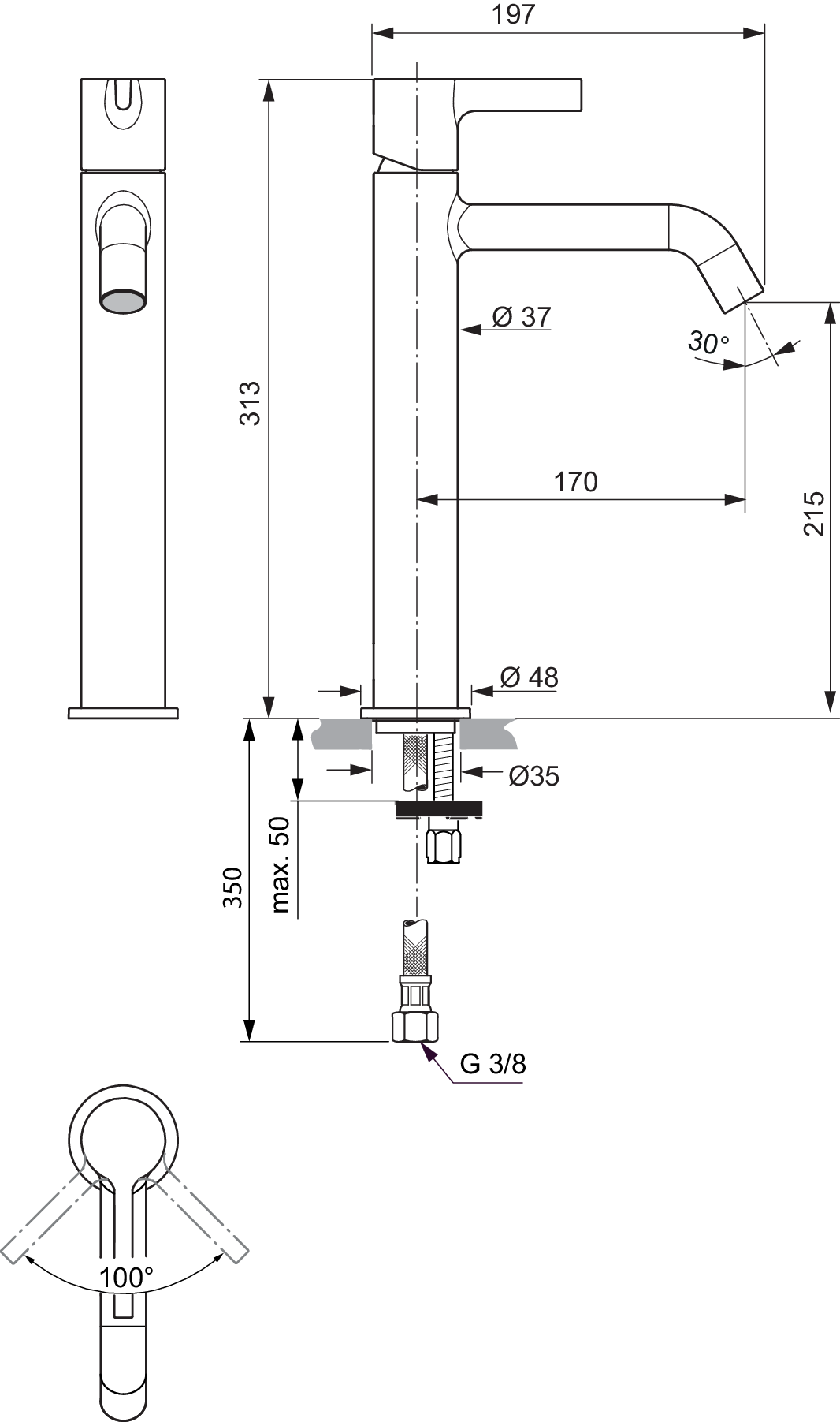 BC782GN techninis brėžinys