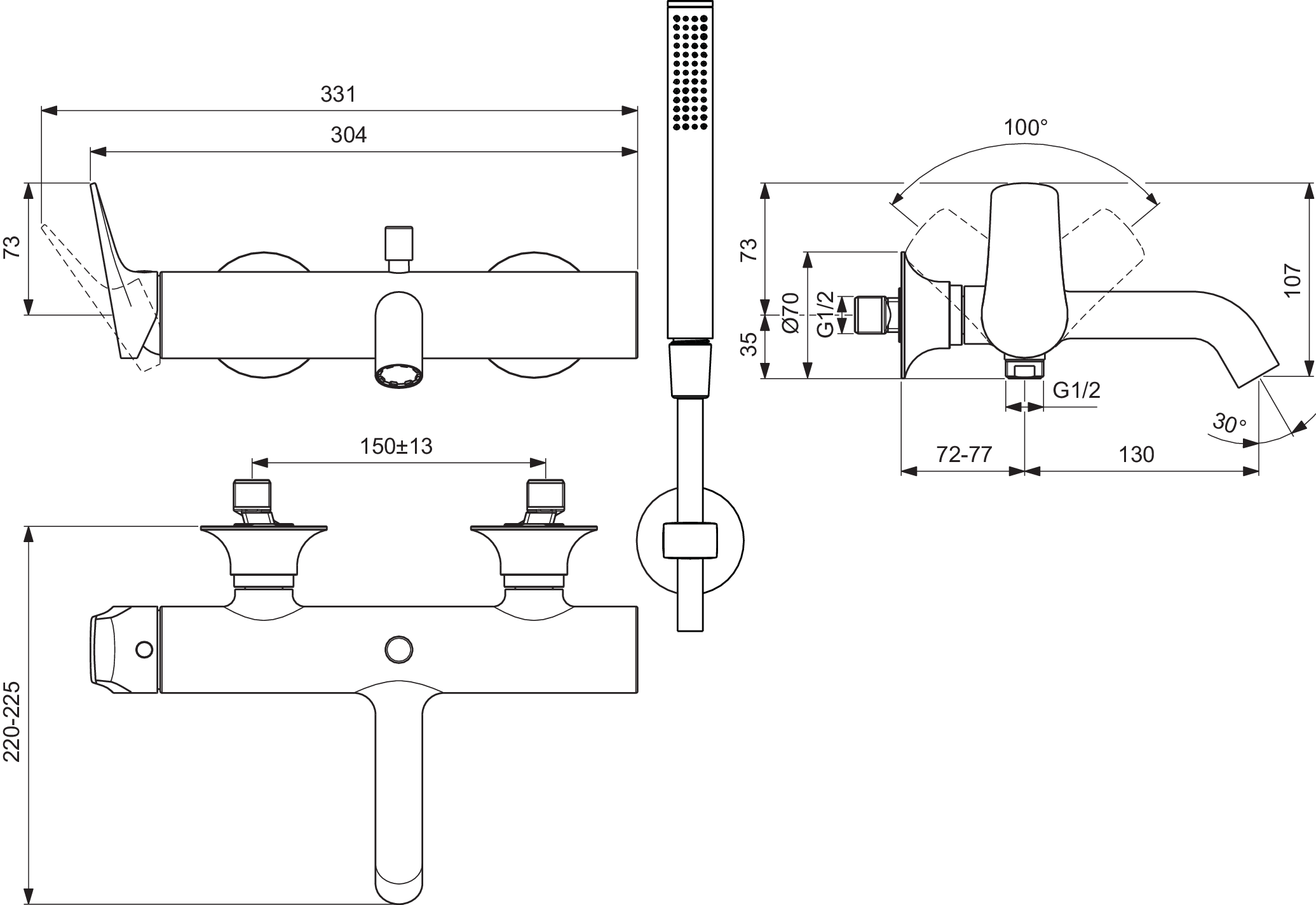 BD667A2 techninis brėžinys