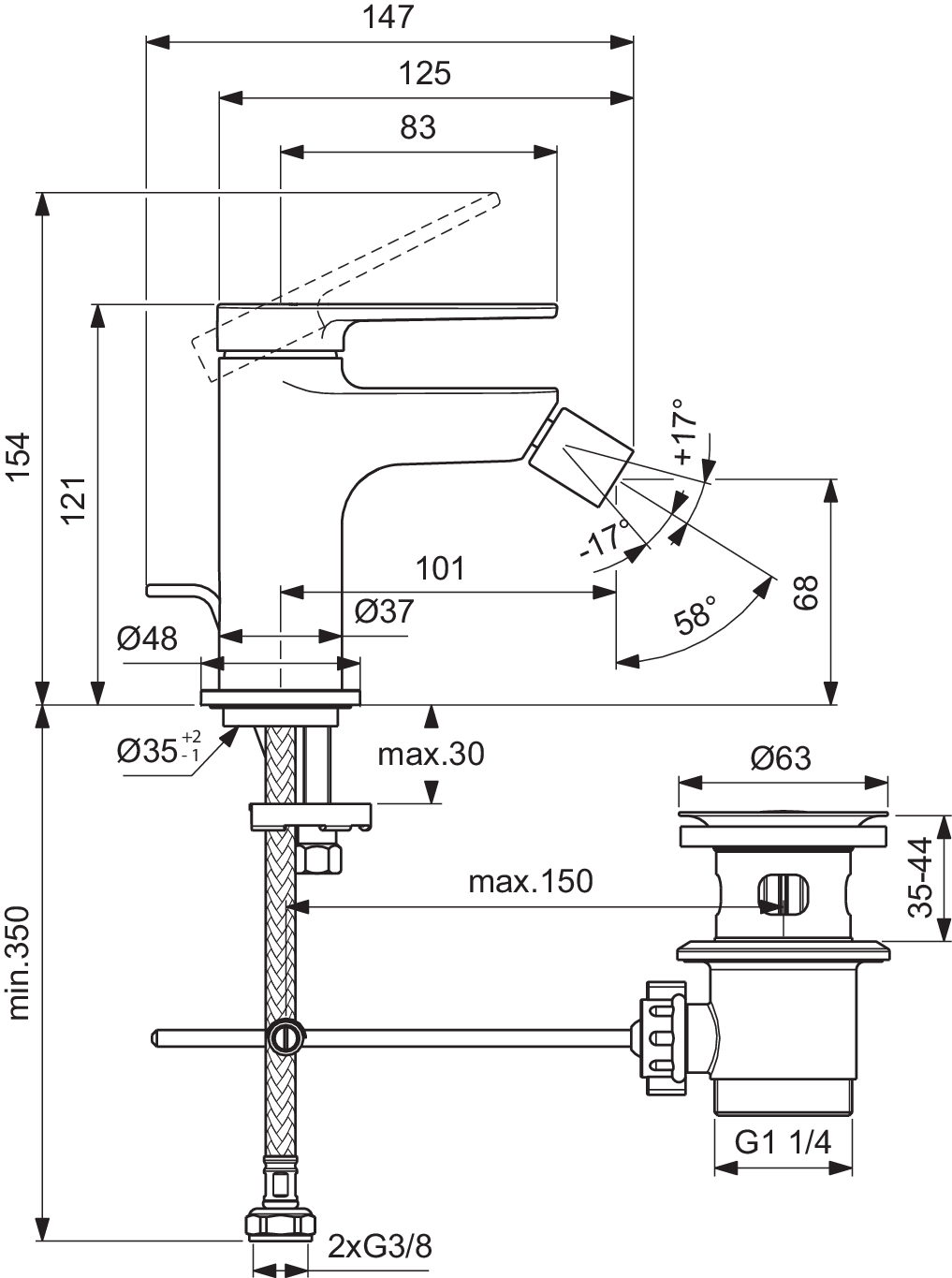 BD775AA techninis brėžinys