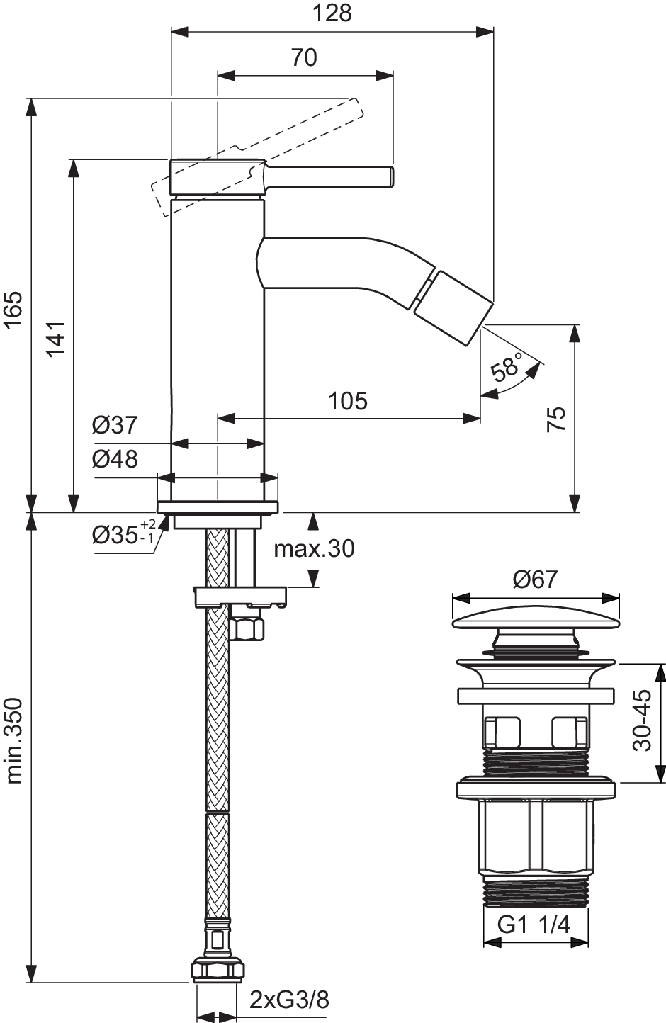 BD849AA techninis brėžinys