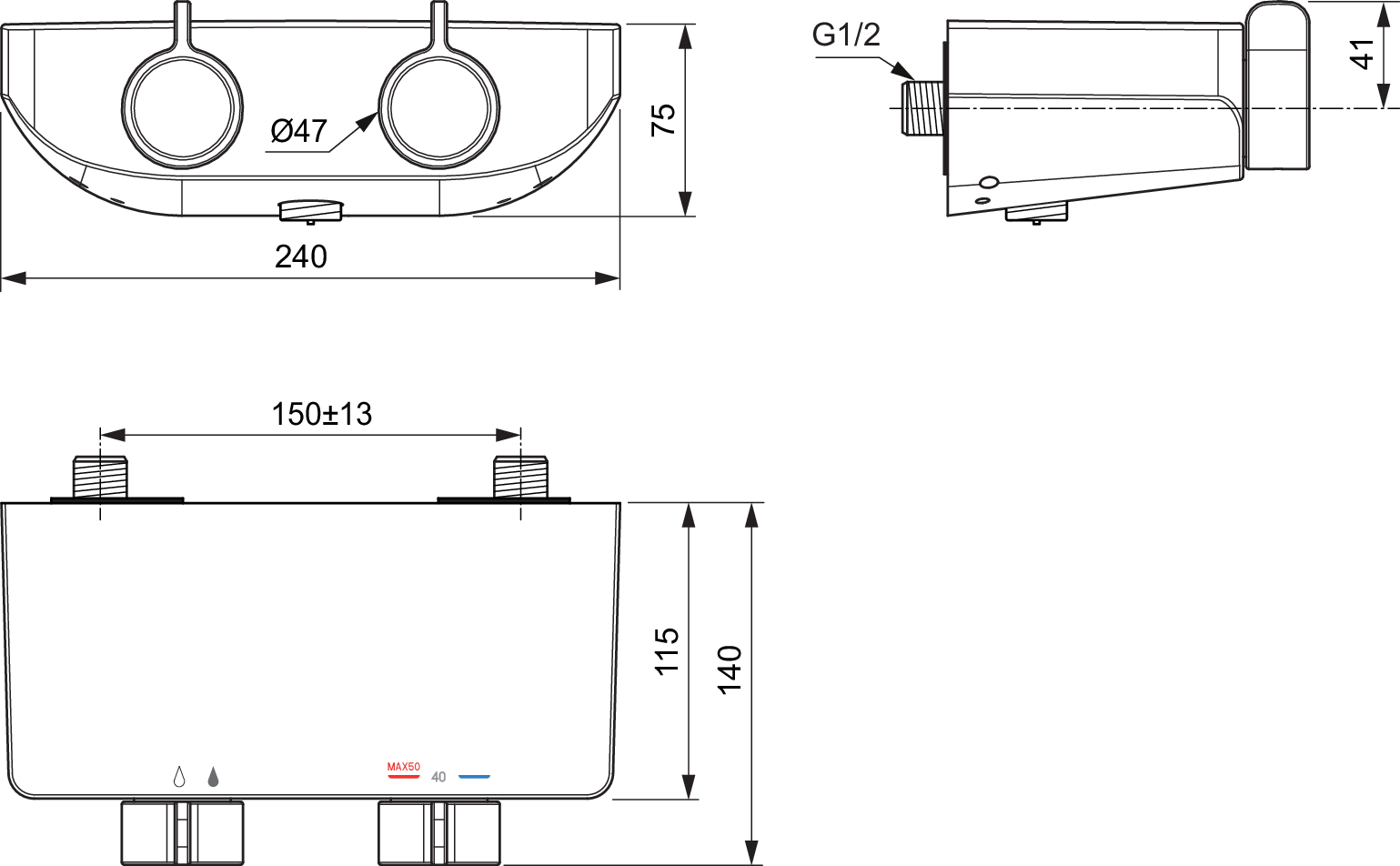 D2617AA techninis brėžinys