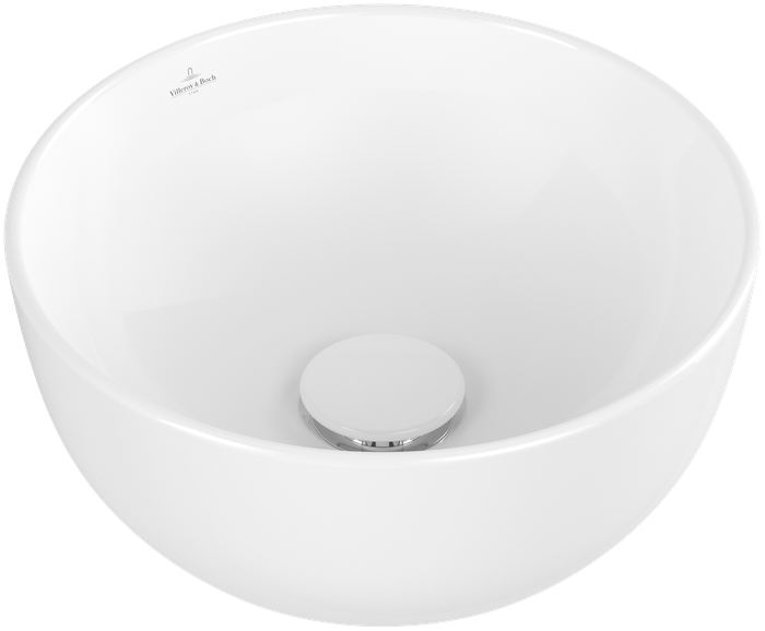 Villeroy & Boch Artis Surface-mounted washbasin, 325x325x135mm, without overflow, Stone White CeramicPlus