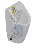 Villeroy & Boch Accessories ProDetect 2 radar flush control for urinals, 279x380x39mm
