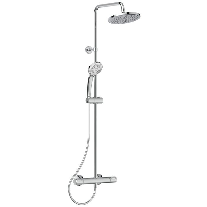 CERATHERM T25 | Exposed shower system 315x492.5x1117 mm, 12.0 l/min (3 bar)