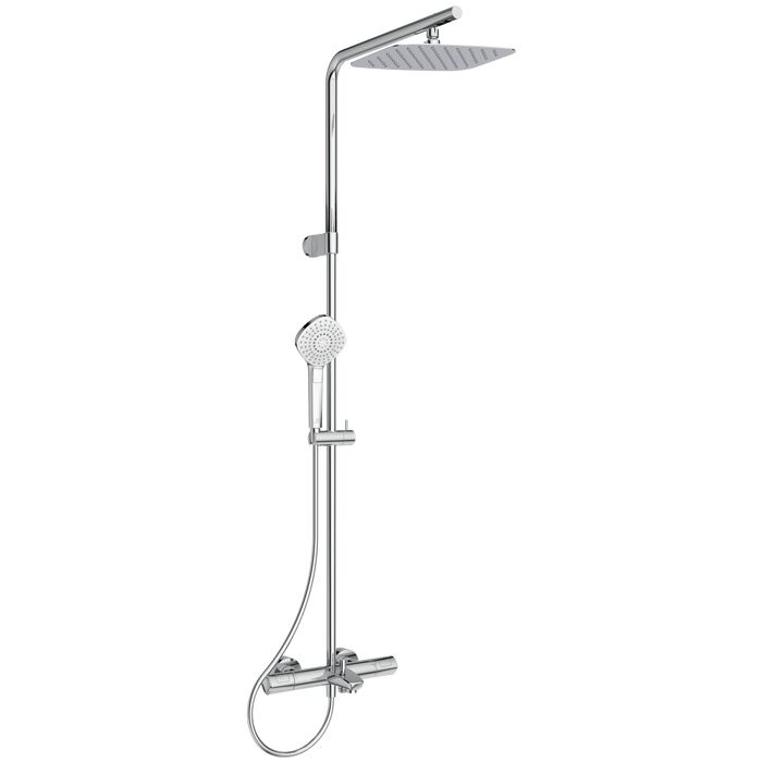 CERATHERM T100 | Exposed bath & shower system 325x589.5x1150 mm, 161 mm spout projection, 20.0 l/min (3 bar)