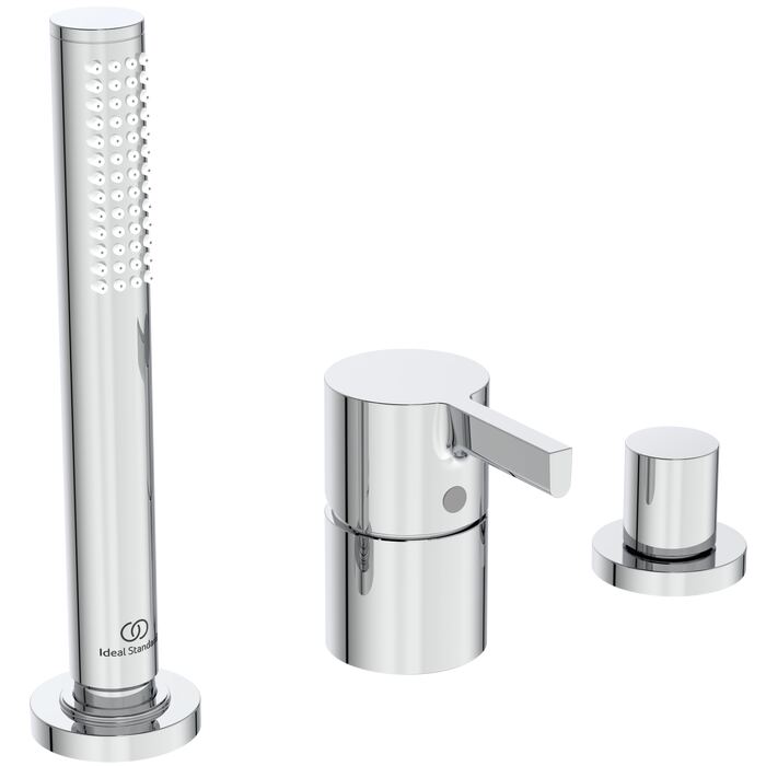 JOY | Rim mounted bath & shower mixer 218x48x197 mm, 14.0 l/min (3 bar)