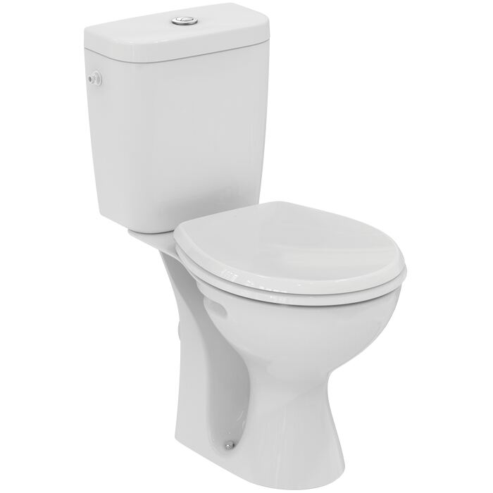 SEVAFRESH | Close-coupled open bowl bundle 370x660x775 mm, Washdown, mechanic, horizontal outlet