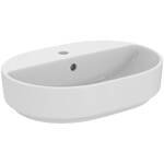 I.LIFE O | Vessel 550x400x155 mm, 1 tap hole, with overflow