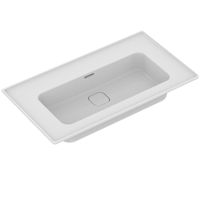 STRADA II | Vanity basin 840x460x180 mm, no tap hole, with overflow