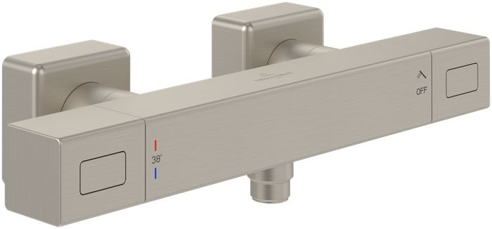 Villeroy & Boch Universal Taps & Fittings Shower thermostat,for Shower, Angular, Brushed Nickel Matt