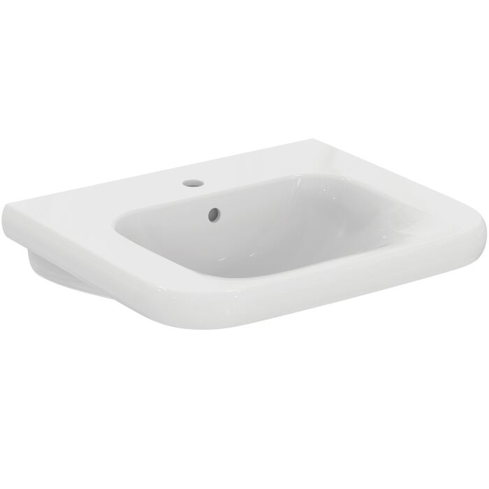 CONTOUR 21 | Basin 650x555x175 mm, 1 tap hole, with overflow