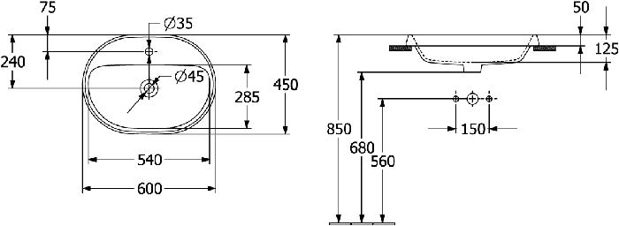 5A666001 techninis brėžinys